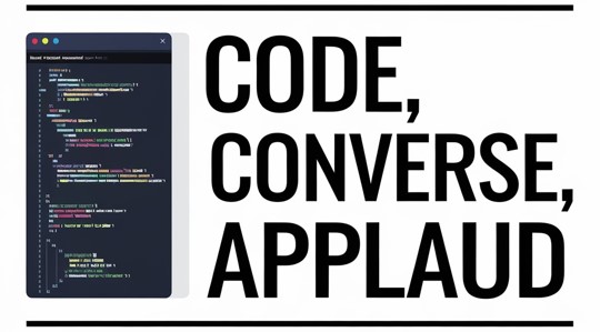 Code, Converse, Applaud Logo